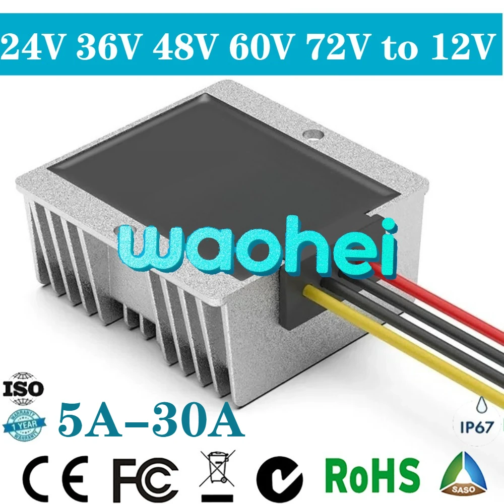 Multi-Voltage DC to DC Step-Down Converter and Voltage Regulator for Automotive and Marine Applications