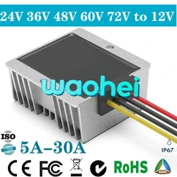 Multi - Voltage DC to DC Step - Down Converter and Voltage Regulator for Automotive and Marine Applications (Out 15A)