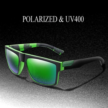 Óculos de sol polarizados para homens, UV400 HD Vision, óculos à prova de vento, lente TAC, estilo vintage, marca de moda 1