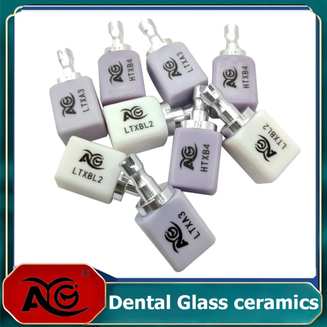 AG Lithium Disilicate C14 Dental Glass Ceramic Blocks LT/HT for CAD/CAM Sirona System Veneer Dentistry Materials Milling System
