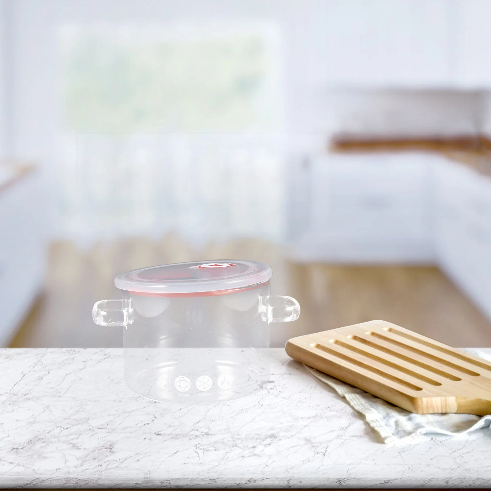 

Glass Saucepan with Lid Stovetop Cooking Pot Cooking Glass Pot Clear Soup Pot Cookware