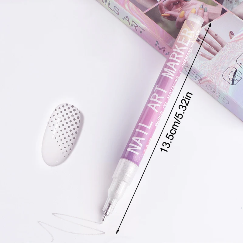 Nail Art Drawing Graffiti Pen Colorful Brush Nail Manicure Decoration Tools Waterproof Quick Drying Liner New Quality