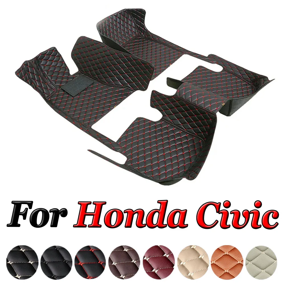 

Автомобильные коврики для Honda Civic 2015, 2014, 2013, 2012, кожаные коврики для украшения автомобиля, аксессуары, детали для стайлинга, защита, водонепроницаемый
