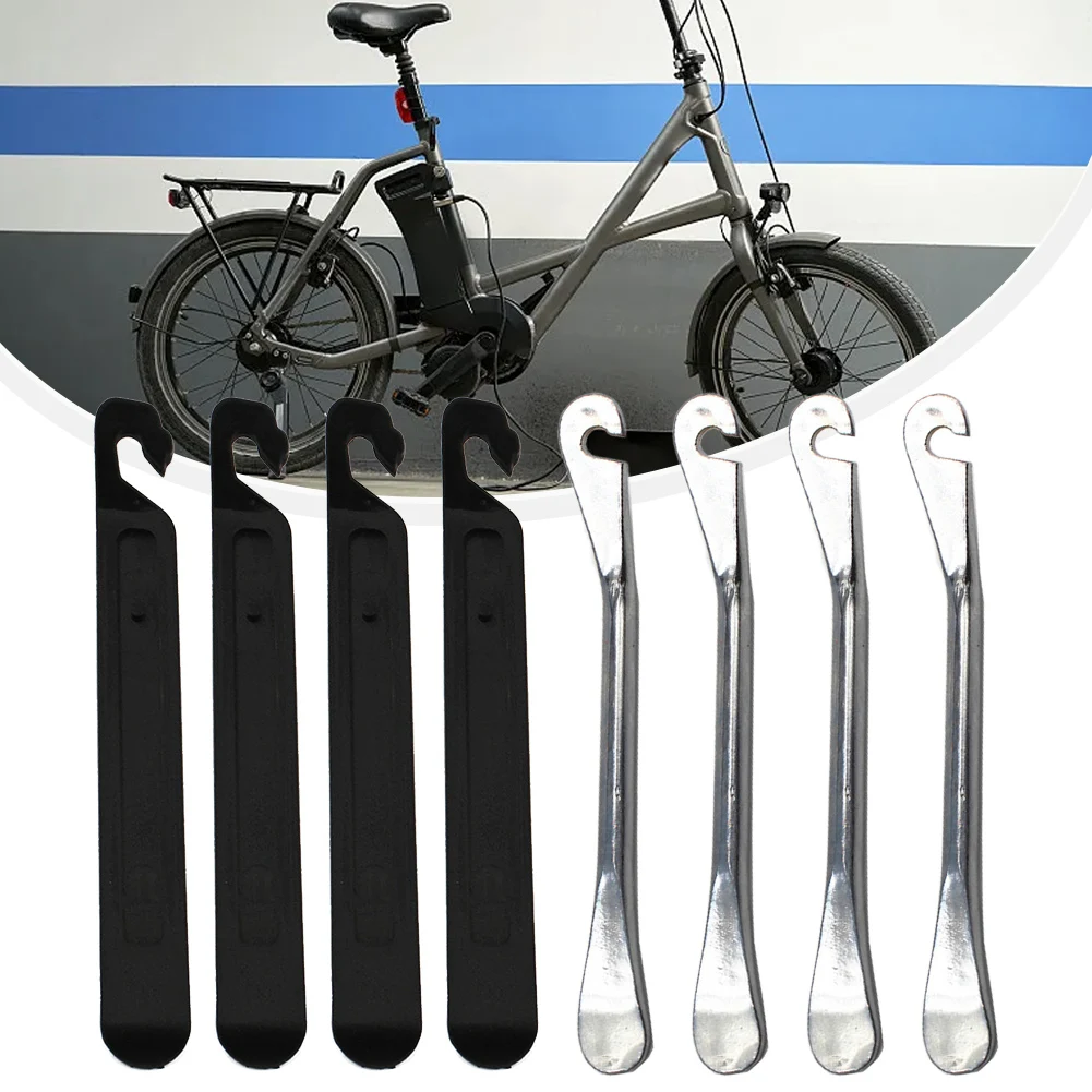 

8PCS Bicycle Tire Lever 4PCS Stell Lever And 4PCS Abs Tire Lever 150MM Bike Accesseries For Road Bike Mountain Bikes Ebike