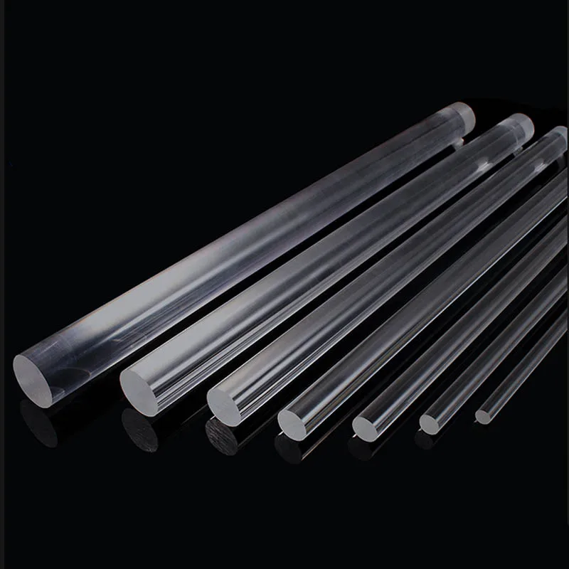 Clear Acrylic Rod Solid Bar Diameter 8 10 12 15 18 20mm Length 100 150 200 250 300mm Round PMMA Acrylic Round Rods acrylic rod