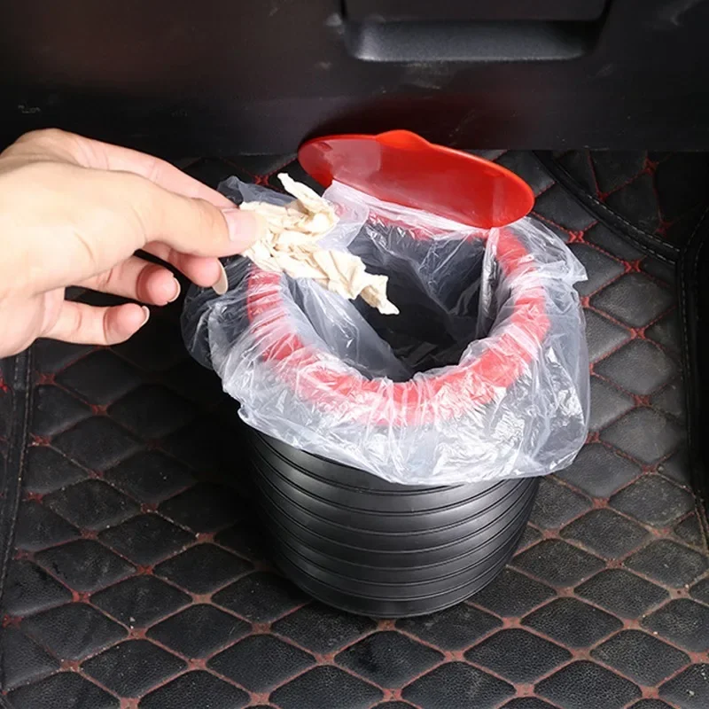 car trash bin garbage can car wash telescopic bucket folding trash organizer garbage holder Car Supplies home decor