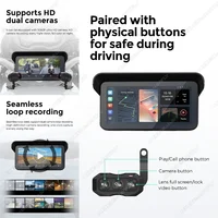 NaviFly 6.25Inch Touch Screen Portable Motorcycle Navigation GPS Moto Monitor Wireless CarPlay Android Auto IP67 Waterproof WIFI - Image 5