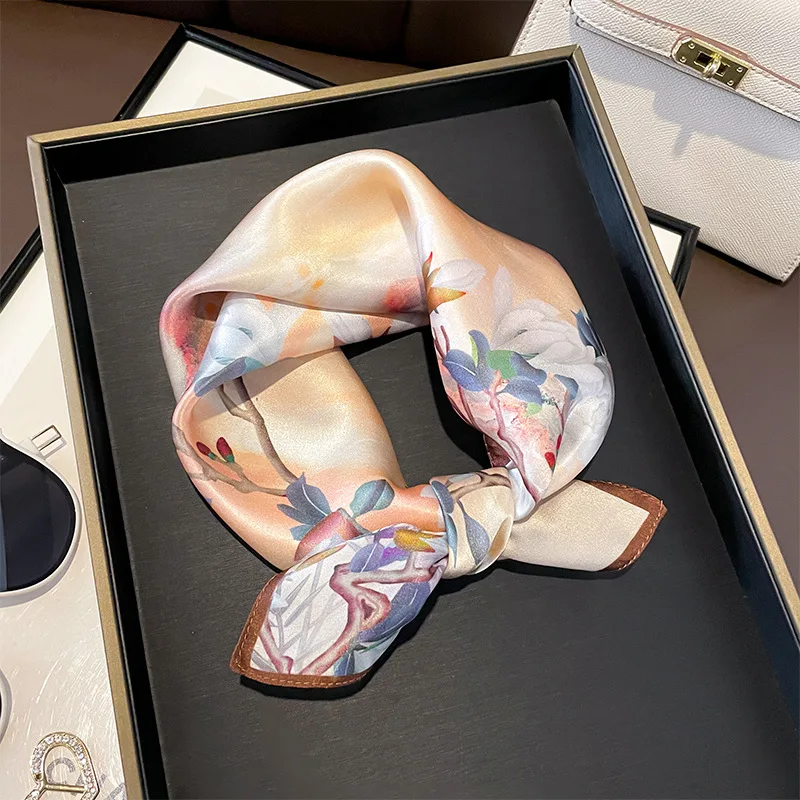 

Fashion 100% Real Silk Scarf Women Shawls Wraps for Ladies Neckerchief Foulard Scarves Pashmina Female Shawl Hijab Bandana 2024