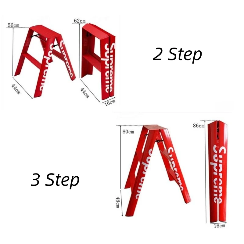 Modern Step Ladder 2 or 3 Step Aluminium Folding Ladder Portable Slim Stool Safety Household Stepladder with Milti-fuction folding step stool,telescoping ladder