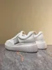 Women Internal Height Increasing Pumps Fashion Thick Bottom Casual Shoes Lace Up Versatile Spring Ladies Platform Walking Shoes 6