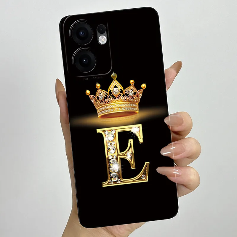 Crown Letter Painted Soft Silicone Phone Case - Enhanced Back Cover with Bumper Protection