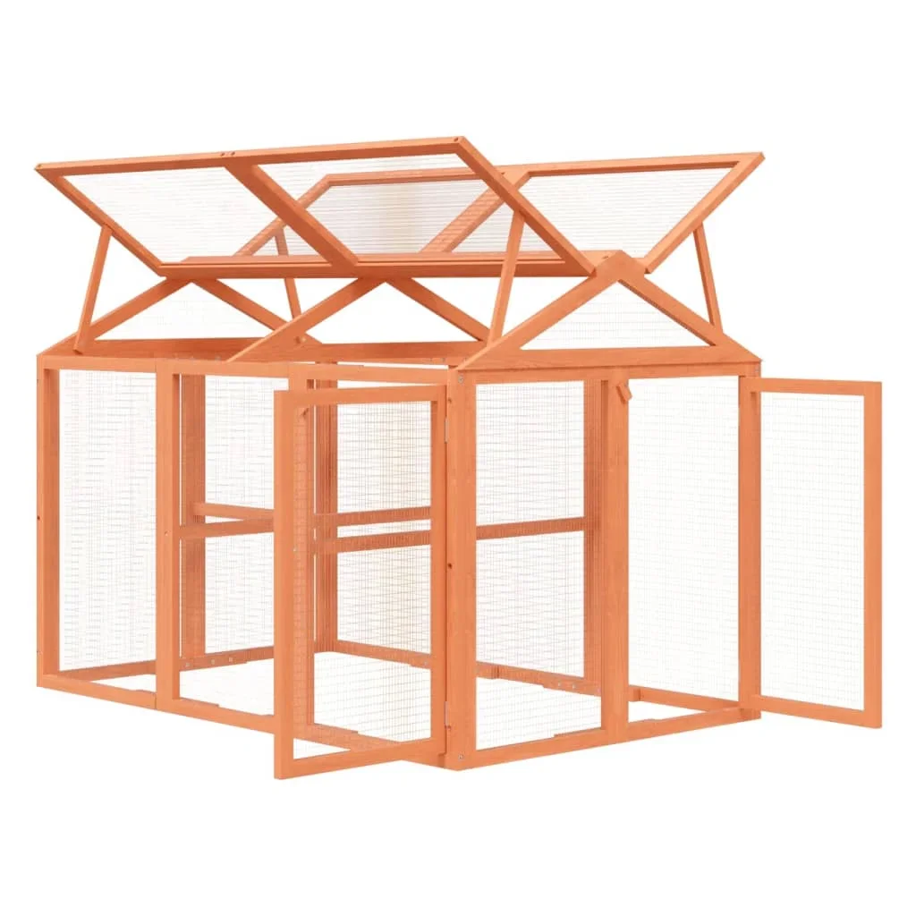 Structure en bois solide et maillage de sécurité