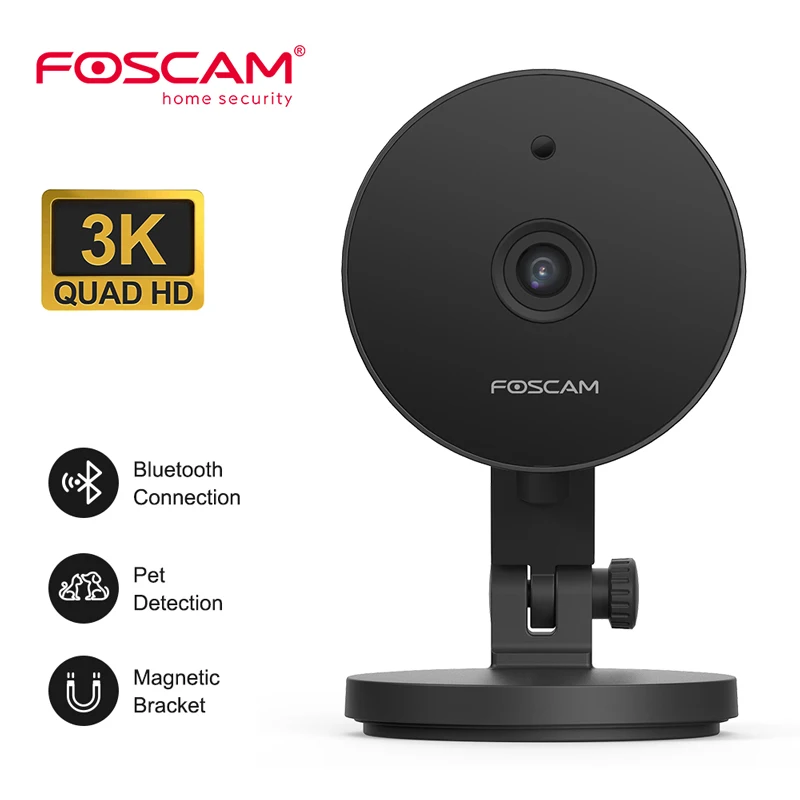 

Foscam 5MP WiFi Camera Baby Monitor 3K Pan-Tilt IP Cam Smart AI Detection Smart Home 24/7 Video Surveillance Cameras