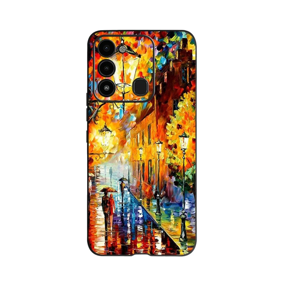 mobile pouch For Tecno Spark Go 2022 Case Fashion Flower Printed Protective Cover For Tecno Spark 8C Phone Case SparkGo KG5 Coque Soft Fundas flip cover with pen Cases & Covers