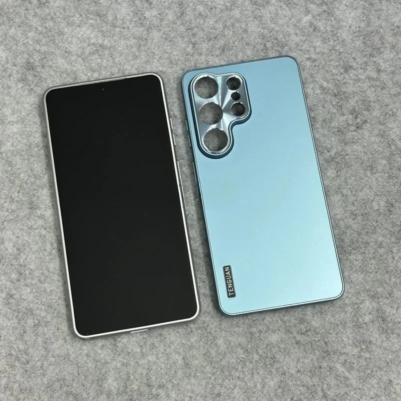 All-Aluminum Matte Alloy Case with Metal Plating and Hard Armor Cover