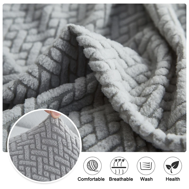 Stretch Jacquard Armrest Covers Spandex Armrest Cover for Chair/Sofas, Furniture Protector Armchair Slipcovers for L-shape Sofa 2