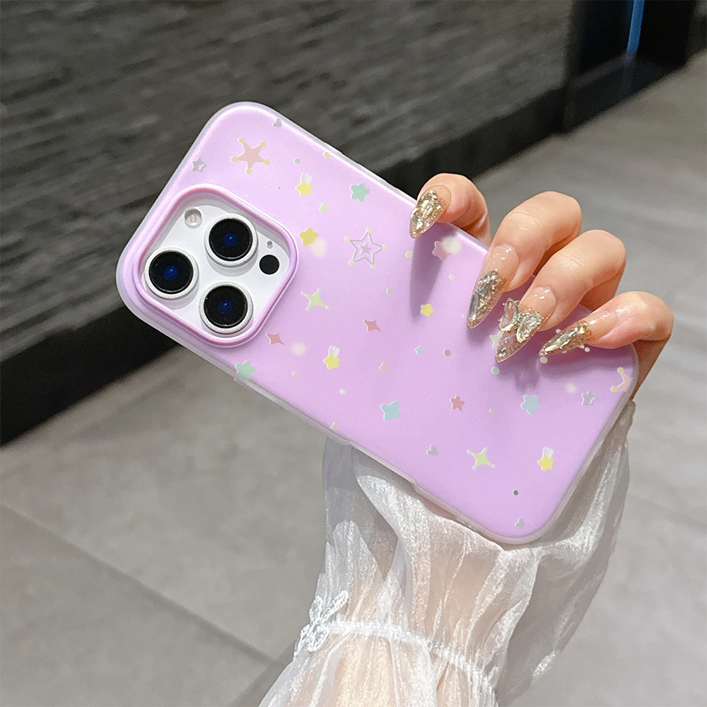 Vibrant Candy Star Phone Case - Lovely PC Cover