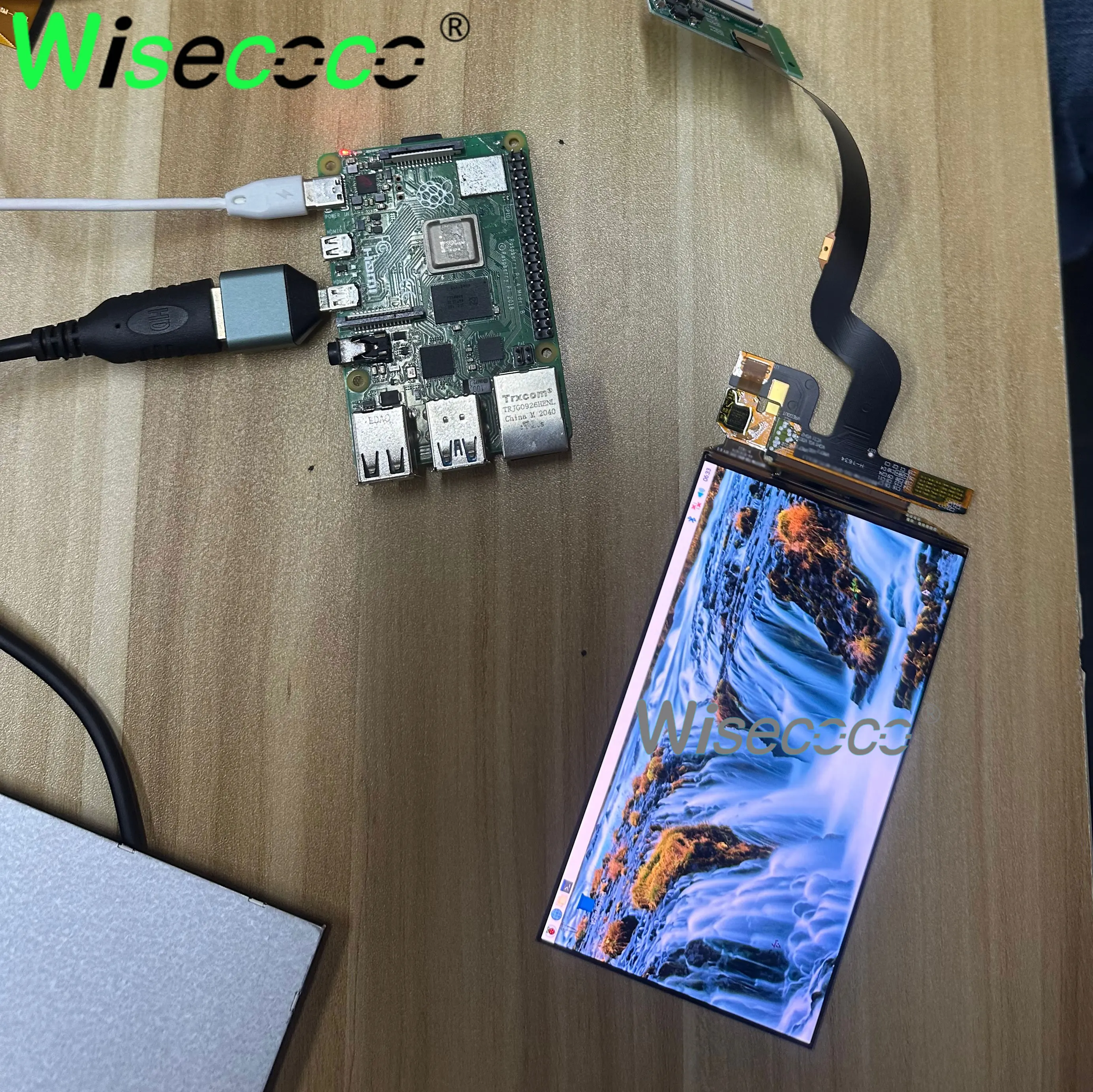Oled 5.5 Polegada 1920x1080 Tela de Toque Fhd Amoled Tela 60hz Usb-c Placa Motorista Raspberry pi Win 10 11 Oled Painel Toque - Imagem 3