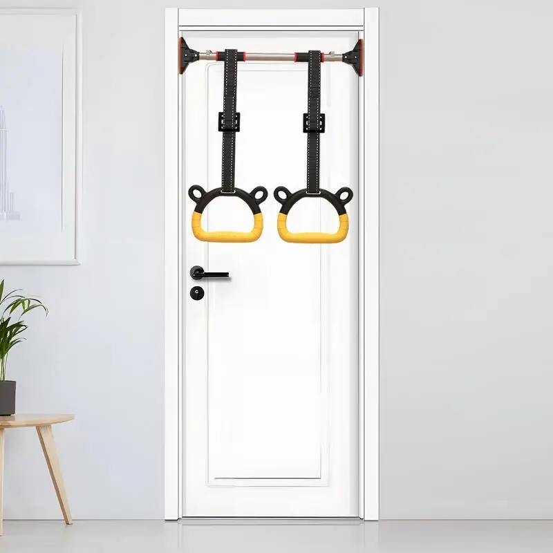 Gymnastics Rings Non-Slip Bear Load 4000KG Exercise Rings For Home Kids Gym Ring With Adjustable Straps Pull up Assistance gymnastic rings