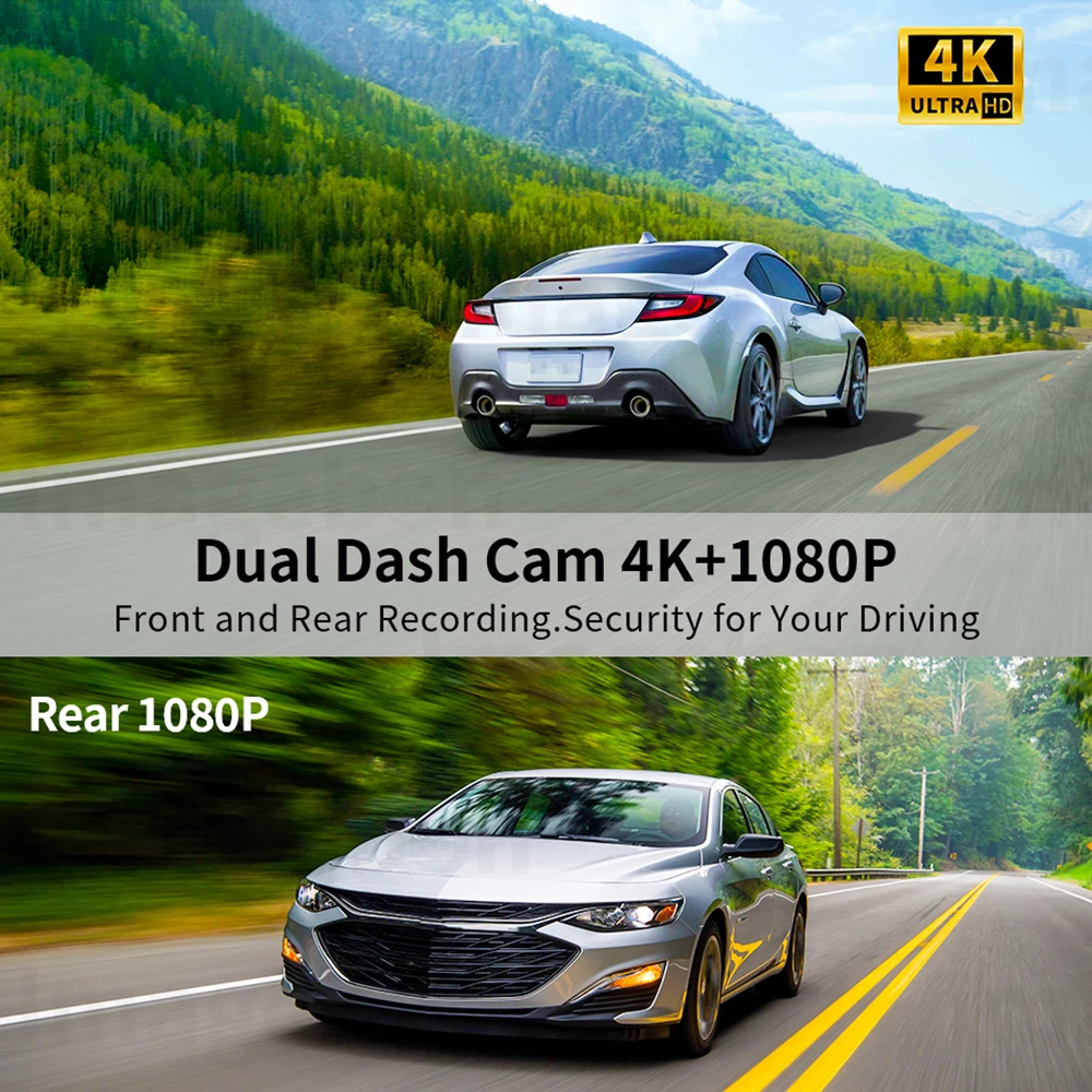 Imagebon ADAS  ķ  ī÷  ȵ̵ ڵ DVR, GPS , 24 ð  , ߰ ð  , 10.26 ġ, 4K