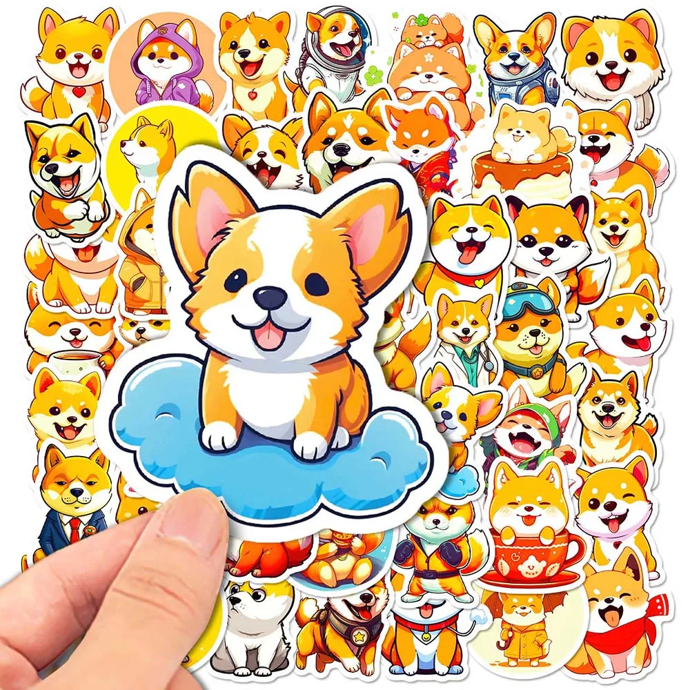 

10/50pcs Cute funny Dog Cartoon Stickers Pack for Kids Scrapbooking Diary Helmet Skateboard Laptop Wall Decoration Sticker Decal