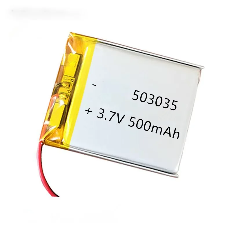 3.7V 500mAh Battery  503035  Lithium Polymer Batteries for Mobile Phone Balance Car Bluetooth Headset Pet Drinker Audio - 3