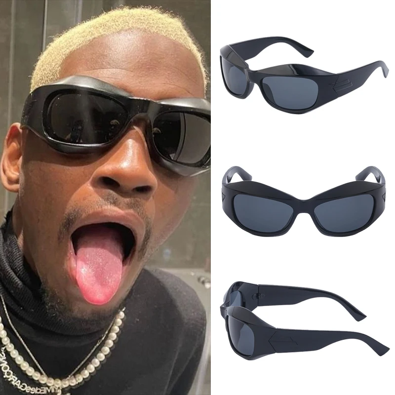 Occhiali Da Sole Stile Steampunk Di Lusso Uomo Ciclismo Sport Donna Occhiali Polarizzati Oversize Di Alta Qualità Designer Traf Zara Femme