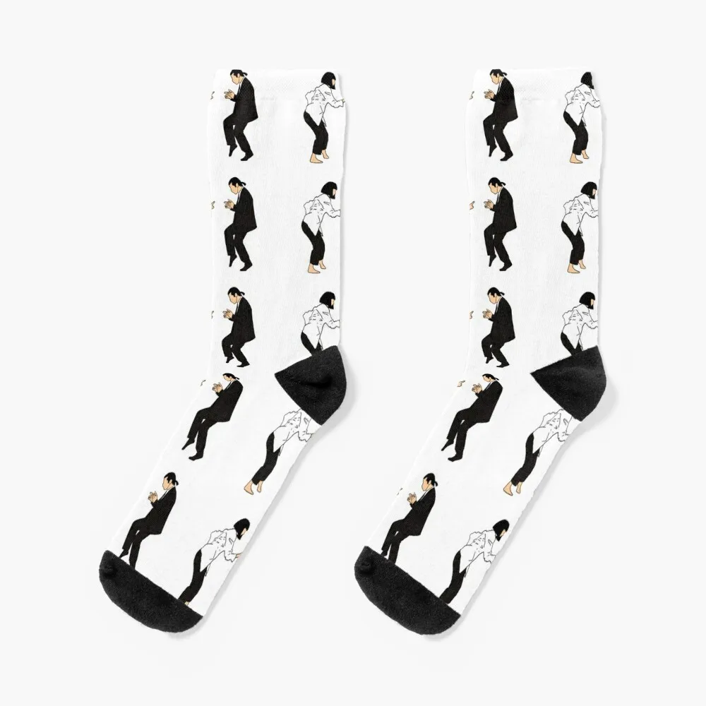 

Pulp Fiction | Dancing Scene | Transparent Socks gifts Heating sock valentine gift ideas with print Socks Female Men's