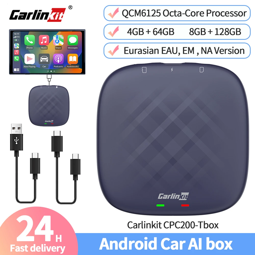 Carlinkit CPC200-Tbox smart box android 13,0 ai tv box 