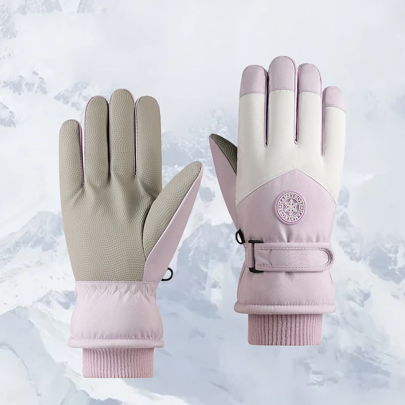 

Winter Ski Gloves Women Warm Motorcycle Gloves Riding Equipment Guantes Touch Screen Windproof Waterproof Thermal Gloves