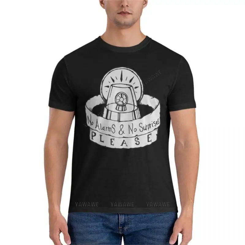 

Radiohead - No Surprises - Illustrated Lyrics Classic T-Shirt oversized t shirts mens clothes summer t-shirt men