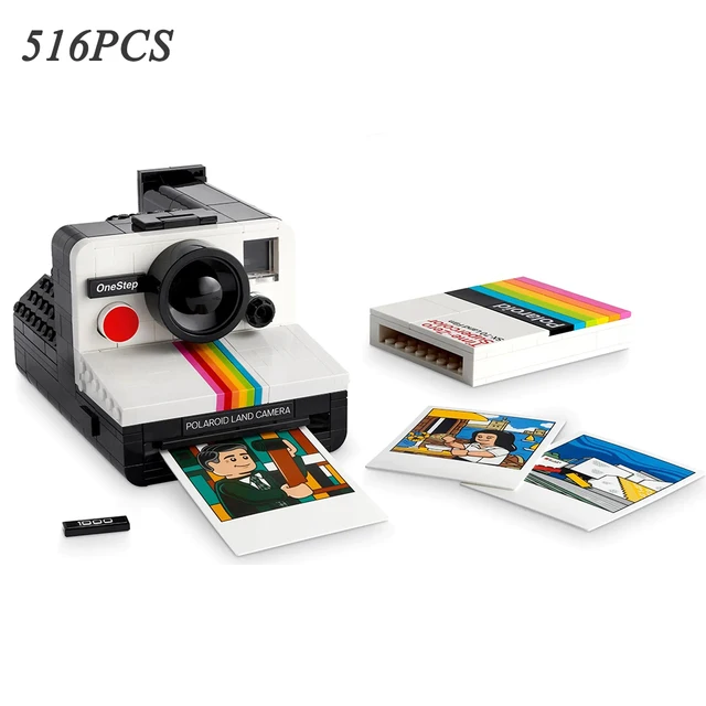 Construa sua própria Câmera Polaroide Criativa com o Conjunto de Blocos de Montar Ideas Polaroid OneStep SX-70 Construa sua própria Câmera Polaroide Criativa com o Conjunto de Blocos de Montar Ideas Polaroid OneStep SX-70