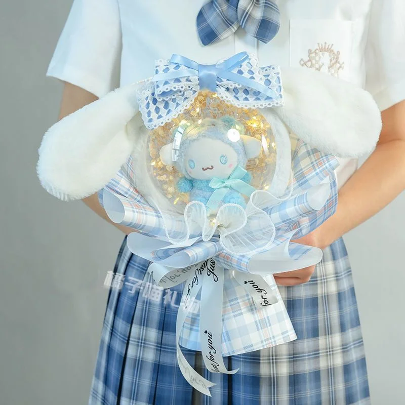 

Sanrio аниме милая Hello Kitty Cinnamoroll Kuromi Melody почтовый мультяшный плюшевый фотографический милый подарок на День святого Валентина для девочек на Рождество