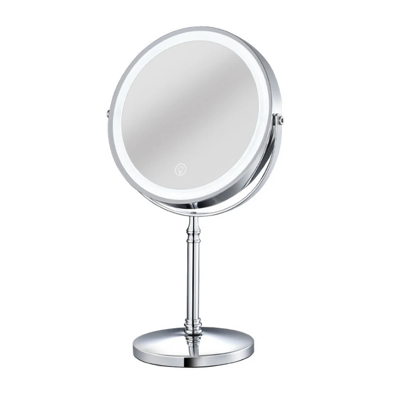 Lighted Makeup Mirror 10x Magnification 8 Inch Double Sidedechargeable Vanity Mirror  Cosmetic Mirror with Touch Control mirror