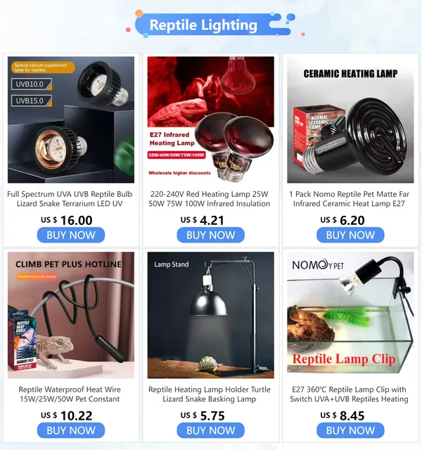 Lampada Riscaldante Per Rettili 100W - Luce Rossa Infrarossi | Per Terrari | Vetro Resistente | Attacco E27 | Per Serpenti, Gechi E Tartarughe - Foto 7