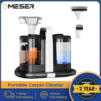 OMESER W07 Pulitore per tappeti portatile 600W Tenuto in mano 15Kpa Macchina per la pulizia delle macchie con filo Tessuto bagnato Pulizia del divano Auto portatile per animali domestici 1