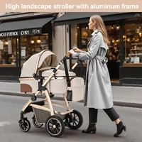 Poussette bébé 3 en 1, facile à plier, multifonctionnelle, voyage, Portable, siège de sécurité, cadre en aluminium Standard ue 2