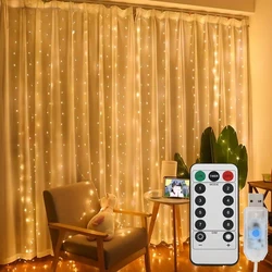 Enchanted LED Fairy String Lights with Remote - 8 Modes for Indoor Decor & Special Occasions (Warm White)