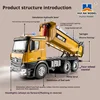 HuiNa 573 1/14 RC Truck 10 Channel 2.4G Remote Control Loader Truck Engineering Vehicle RC Toy Gift for Boy 4