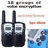 2KM 1 Pair Walkie Talkies Radio Cool 2 Players Intercom Phone Toy Boy Gift Age 7 8 9 10 Year Old Handy Interphone Wireles Device 2