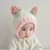 Winter kawaii Sheep Fruits Baby Hat Warm Plush Baby Boy Girl Cap Ear Protection Hats Solid Color Earflap Kids Cap For Children 14