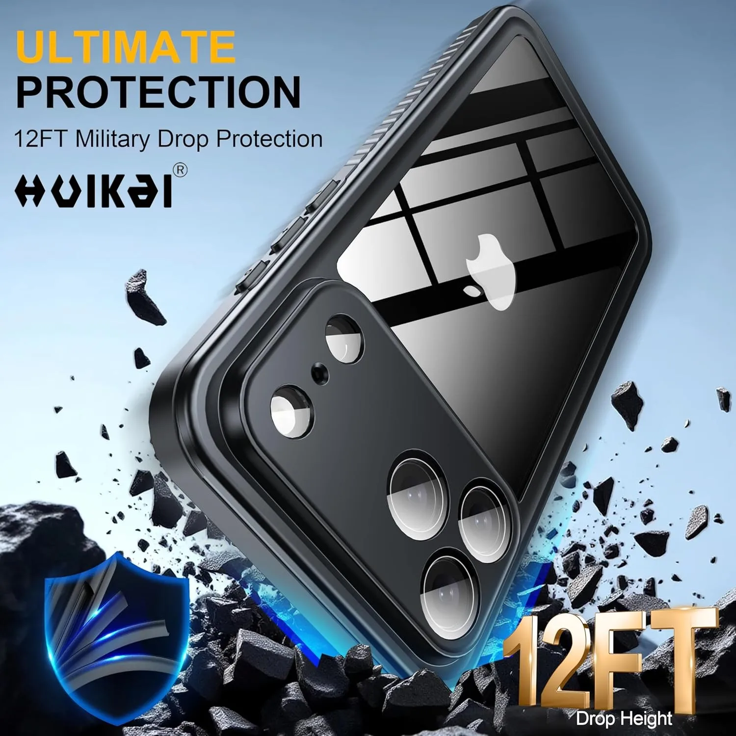Ultimate Waterproof and Dustproof Full-Body Protective Smartphone Case