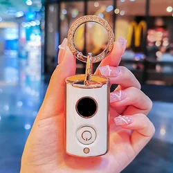 Plating TPU Remote Key Fob Case For Yamaha NVX NVX155 XMAX XMAX300 QBIX AEROX JAUNS 2 Button Smart Motor Key Cover 2018 2019