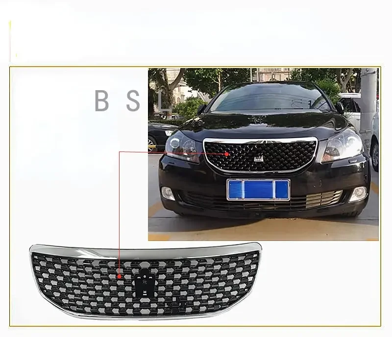 

Для Toyota Crown передний бампер Автомобильная решетка декоративные детали 2010 2011 12 Old Crown Racing серебристый черный Гриль аксессуары