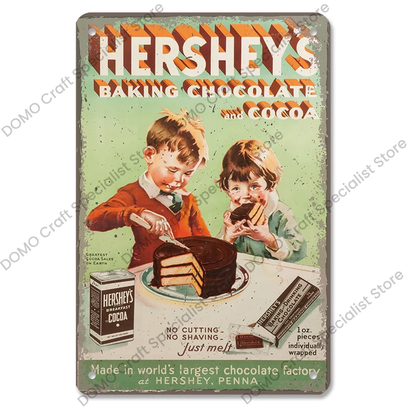 Plaque Métal Publicitaire Chocolat Renner's - Vintage 40x25 Cm