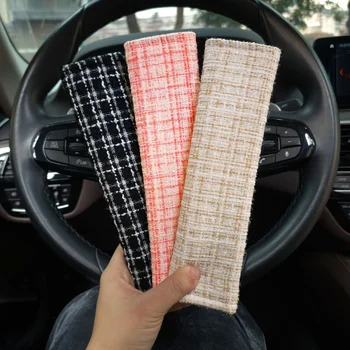 Fodera morbida per cintura di sicurezza per Auto copri cintura di sicurezza universale per Auto protezione per cuscino per spalla in peluche caldo cinture di sicurezza protezione per le spalle