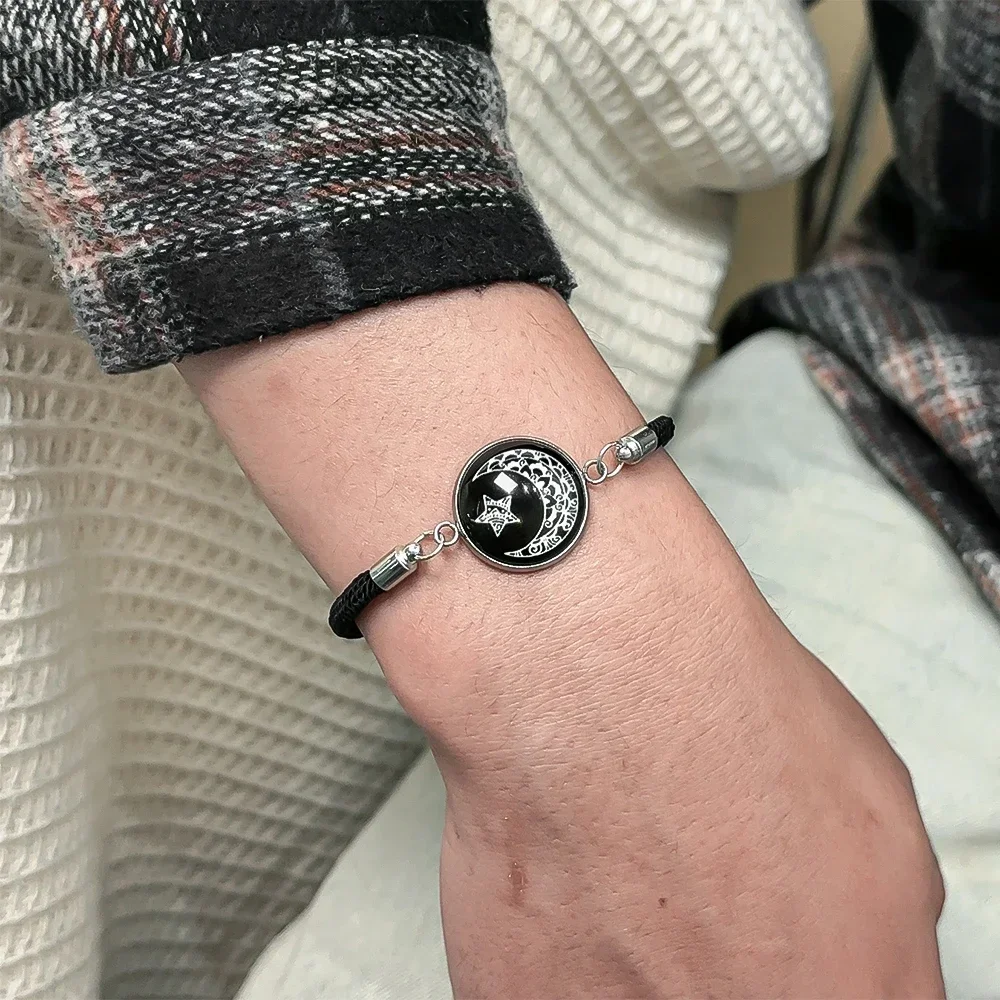 Braccialetti Di Coppia Sole E Luna - Cordino Regolabile Con Effetto Fosforescente, Per Coppie E Amici - Foto 6