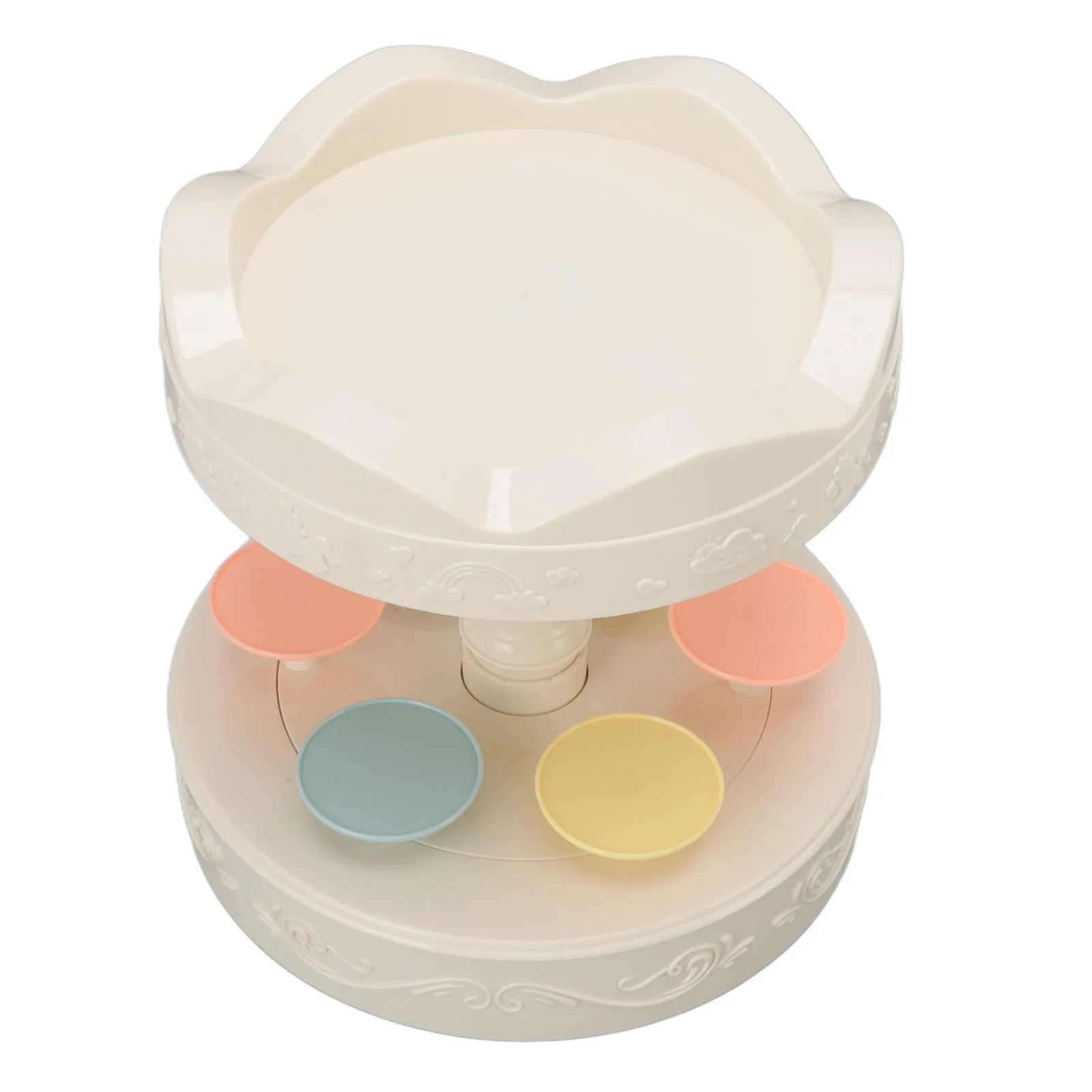 Dessert Stand Automatic Revolving Double Layer Dessert Display Stand Cupcake Display Plate Rotating Machine Kitchen Accessory cake stand,dessert stand