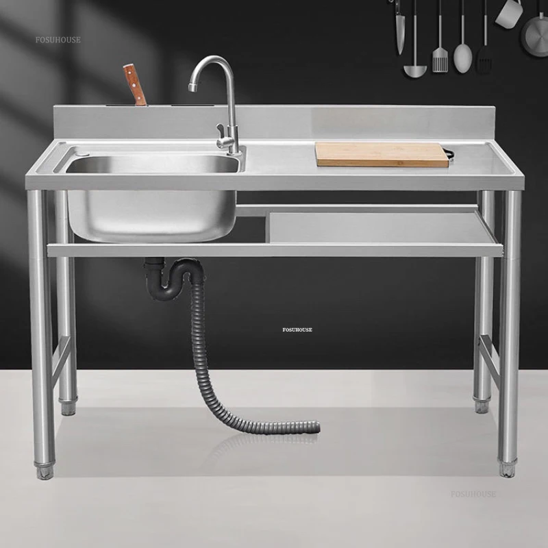 CommercialOutdoorDishwashingSinkBoldStainlessSteelKitchenSinks