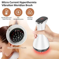 Electric Meridian Brush Gua Sha Body Massager Vibrate Microcurrent Hot Compress Scraping Lymphatic Drainage Machine Fat Burner 2
